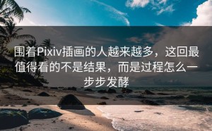 围着Pixiv插画的人越来越多，这回最值得看的不是结果，而是过程怎么一步步发酵